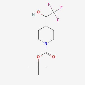 tert-Butyl 4-(2,2,2-trifluoro-1-hydroxyethyl)piperidine-1-carboxylate - (184042-83-9)