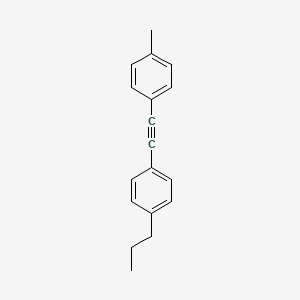 1-METHYL-4-[2-(4-N-PROPYLPHENYL)ETHYNYL]BENZENE - (184161-94-2)