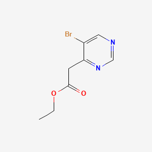 (5-Bromo-pyrimidin-4-yl)-acetic acid ethyl ester - (185030-22-2)