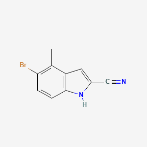 5-Bromo-4-methyl-1H-indole-2-carbonitrile - (1857296-19-5)