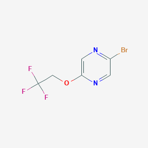 2-Bromo-5-(2,2,2-trifluoroethoxy)pyrazine - (1857825-17-2)