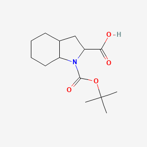 1H-Indole-1,2-dicarboxylic acid, octahydro-, 1-(1,1-dimethylethyl) ester,(2S)- - (186096-30-0)