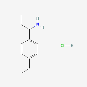 1-(4-ETHYLPHENYL)PROPAN-1-AMINE HYDROCHLORIDE - (1864056-95-0)