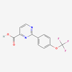 2-[4-(Trifluoromethoxy)phenyl]pyrimidine-4-carboxylicAcid - (1864059-55-1)