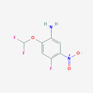 2-(Difluoromethoxy)-4-fluoro-5-nitroaniline - (1865729-77-6)