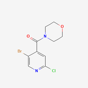 (5-Bromo-2-chloro-4-pyridyl)morpholinomethanone - (1870258-51-7)