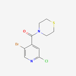 (5-Bromo-2-chloro-4-pyridyl)-thiomorpholino-methanone - (1871486-46-2)
