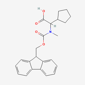 (S)-2-(N-Fmoc-N-methyl-amino)-2-cyclopentylacetic acid - (187475-29-2)