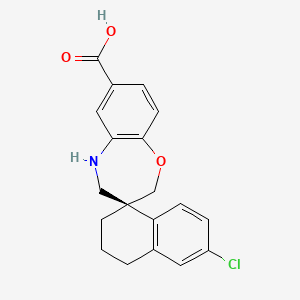 (3S)-6'-chlorospiro[4,5-dihydro-2H-1,5-benzoxazepine-3,1'-tetralin]-7-carboxylic acid - (1883726-83-7)
