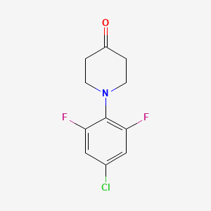 1-(4-Chloro-2,6-difluorophenyl)piperidin-4-one - (1883752-39-3)