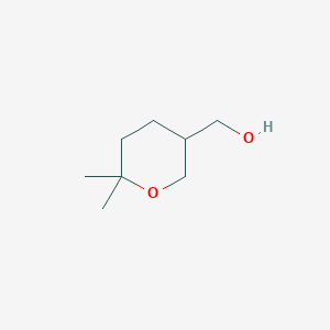 (6,6-Dimethyltetrahydro-2H-pyran-3-yl)methanol - (1884203-51-3)