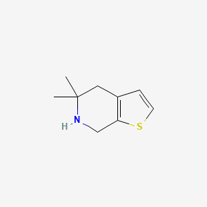 Thieno[2,3-c]pyridine, 4,5,6,7-tetrahydro-5,5-dimethyl- (9CI) - (189019-45-2)