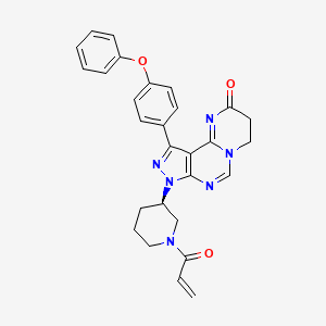 (R)-8-(1-Acryloylpiperidin-3-yl)-10-(4-phenoxyphenyl)-3,4-dihydropyrazolo[4,3-e]pyrimido[1,2-c]pyrimidin-2(8H)-one (Ibrutinib Impurity) - (1917333-91-5)