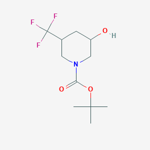 tert-butyl (3S,5R)-3-hydroxy-5-(trifluoromethyl)piperidine-1-carboxylate - (1932823-02-3)