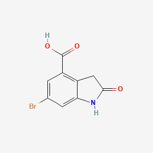 6-bromo-2-oxo-2,3-dihydro-1H-indole-4-carboxylic acid - (1936145-10-6)