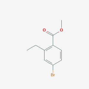(S)-2-(1-Amino-ethyl)-4-bromo-benzoic acid methyl ester - (194487-79-1)