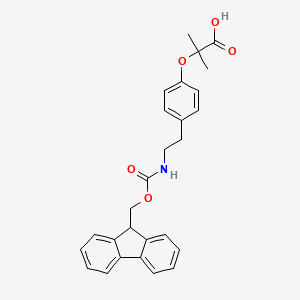 2-[4-[2-(Fmoc-amino)ethyl]phenoxy]-2-methylpropanoic acid - (195131-58-9)
