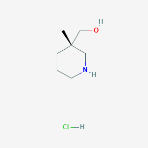 [(3S)-3-methyl-3-piperidyl]methanol;hydrochloride - (1956435-41-8)
