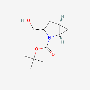 2-Azabicyclo[3.1.0]hexane-2-carboxylic acid, 3-(hydroxymethyl)-,1,1-dimethylethyl ester, [1R-(1a,3a,5a)]- - (197142-33-9)