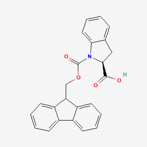 1H-Indole-1,2-dicarboxylic acid, 2,3-dihydro-, 1-(9H-fluoren-9-ylmethyl) ester, (2S)- - (198560-38-2)