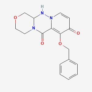 (R)-7-(benzyloxy)-3,4,12,12a-tetrahydro-1H-[1,4]oxazino[3,4-c]pyrido[2,1-f][1,2,4]-triazine-6,8-dione - (1985607-70-2)