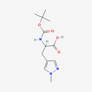 (2S)-2-{[(tert-butoxy)carbonyl]amino}-3-(1-methyl-1H-pyrazol-4-yl)propanoic acid - (1997446-11-3)