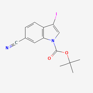 1H-Indole-1-carboxylic acid, 6-cyano-3-iodo-, 1,1-dimethylethyl ester - (2007920-44-5)