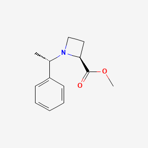 2-Azetidinecarboxylic acid, 1-[(1S)-1-phenylethyl]-, methyl ester, (2S)- - (204274-29-3)