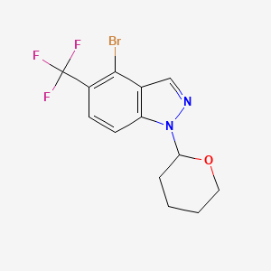 4-Bromo-1-(tetrahydro-2H-pyran-2-yl)-5-(trifluoromethyl)-1H-indazole - (2044704-81-4)