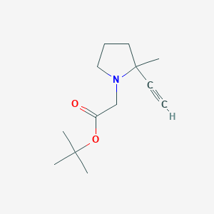 tert-Butyl2-(2-Ethynyl-2-methyl-1-pyrrolidinyl)acetate - (2086689-87-2)
