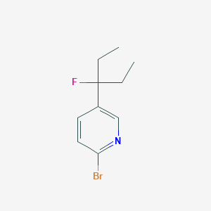 2-Bromo-5-(3-fluoro-3-pentyl)pyridine - (2090581-63-6)