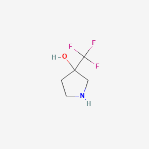(3S)-3-(trifluoromethyl)pyrrolidin-3-ol - (2091880-51-0)