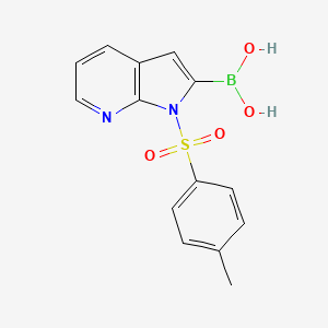 [1-(4-methylbenzenesulfonyl)-1H-pyrrolo[2,3-b]pyridin-2-yl]boronic acid - (2096334-98-2)