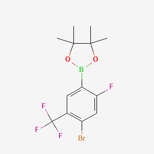 4-Bromo-2-fluoro-5-(trifluoromethyl)phenylboronic acid, pinacol ester - (2096337-75-4)