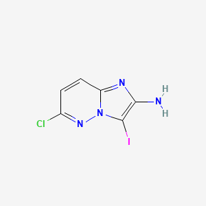 6-chloro-3-iodo-imidazo[1,2-b]pyridazin-2-amine - (2097358-10-4)