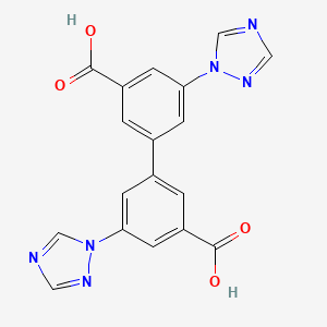 5,5'-Di(1H-1,2,4-triazol-1-yl)-[1,1'-biphenyl]-3,3'-dicarboxylic acid - (2097938-53-7)