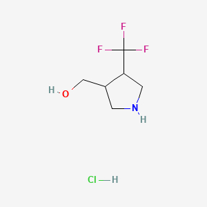 [(3R,4R)-4-(trifluoromethyl)pyrrolidin-3-yl]methanol hydrochloride - (2101775-10-2)