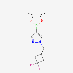 1-[(3,3-difluorocyclobutyl)methyl]-4-(tetramethyl-1,3,2-dioxaborolan-2-yl)-1H-pyrazole - (2101934-11-4)