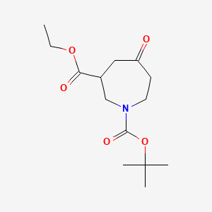 O1-tert-butyl O3-ethyl 5-oxoazepane-1,3-dicarboxylate - (2104879-26-5)