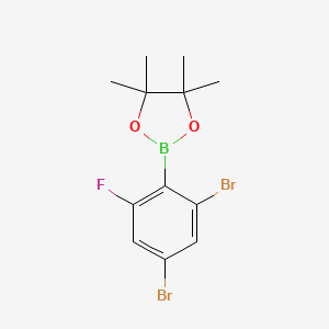 2,4-Dibromo-6-fluorophenylboronic acid pinacol ester - (2121512-09-0)