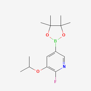 2-fluoro-3-propan-2-yloxy-5-(4,4,5,5-tetramethyl-1,3,2-dioxaborolan-2-yl)pyridine - (2121513-27-5)