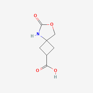 cis-6-Oxo-7-oxa-5-azaspiro[3.4]octane-2-carboxylic acid - (2135785-62-3)