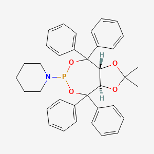 1-[(3aR,8aR)-tetrahydro-2,2-diMethyl-4,4,8,8-tetraphenyl-1,3-dioxolo[4,5-e][1,3,2]dioxaphosphepin-6-yl]- Piperidine - (213843-95-9)