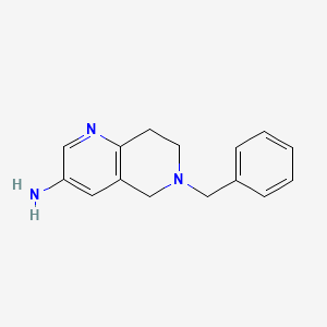 5,6,7,8-TETRAHYDRO-6-(PHEHYLMETHYL)-1,6-NAPHTHYRIDIN-3-AMINE - (214699-26-0)