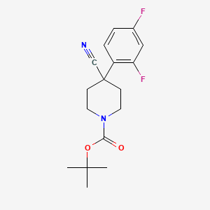 1-BOC-4-CYANO-4-(2,4-DIFLUOROPHENYL)-PIPERIDINE - (216311-12-5)