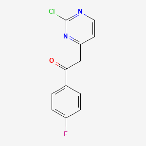 2-(2-Chloropyrimidin-4-yl)-1-(4-fluorophenyl)ethanone - (216529-49-6)