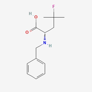 (S)-2-(benzylamino)-4-fluoro-4-methylpentanoic acid - (2166017-06-5)