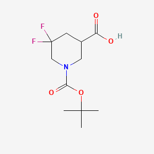 (3S)-1-[(tert-butoxy)carbonyl]-5,5-difluoropiperidine-3-carboxylic acid - (2166022-52-0)