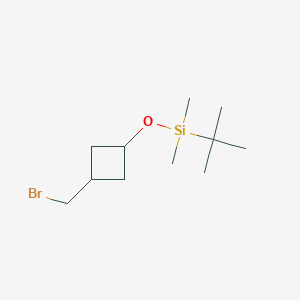 tert-butyldimethyl[trans-3-(bromomethyl)cyclobutoxy]silane - (2167794-24-1)