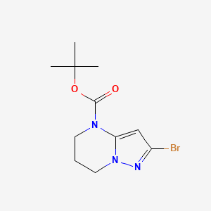 tert-Butyl 2-bromo-6,7-dihydropyrazolo[1,5-a]pyrimidine-4(5H)-carboxylate - (2167954-27-8)